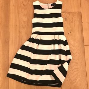 Black and white simple dress